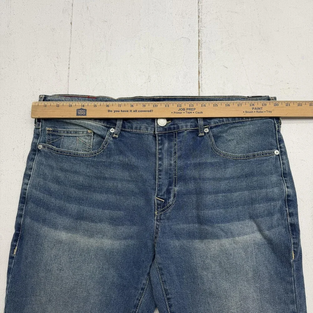 True Religion Ricky Relaxed Straight Jeans Mens 38x34 Medium Wash Denim Pants
